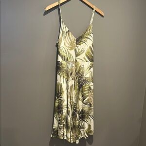 Chaser Green and White Spaghetti Strap Sundress